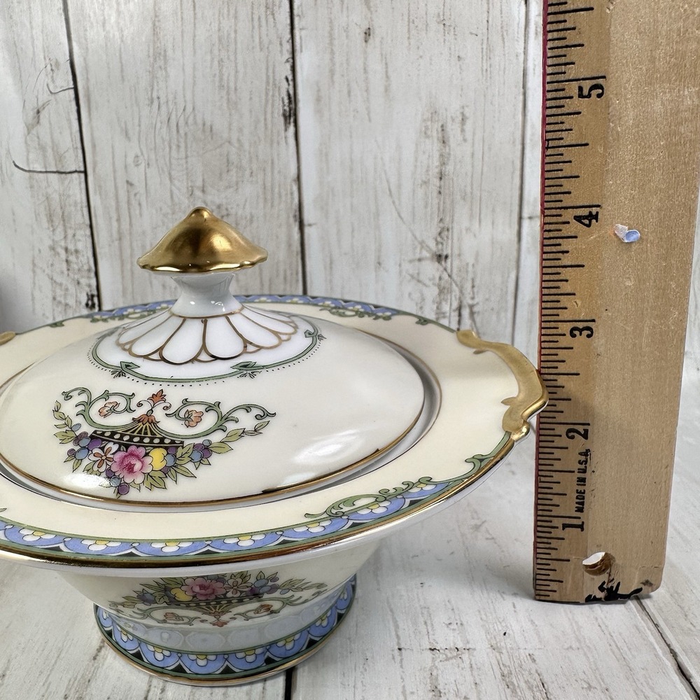 Vintage Noritake Favorita‎ Morimura Gold Trim  Cream and Sugar Bowl - Picture 10 of 16